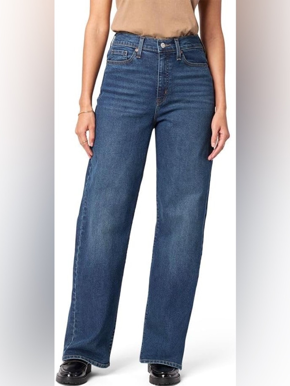 Levi Strauss Signature Womens Heritage High-Rise Loose Straight Jeans